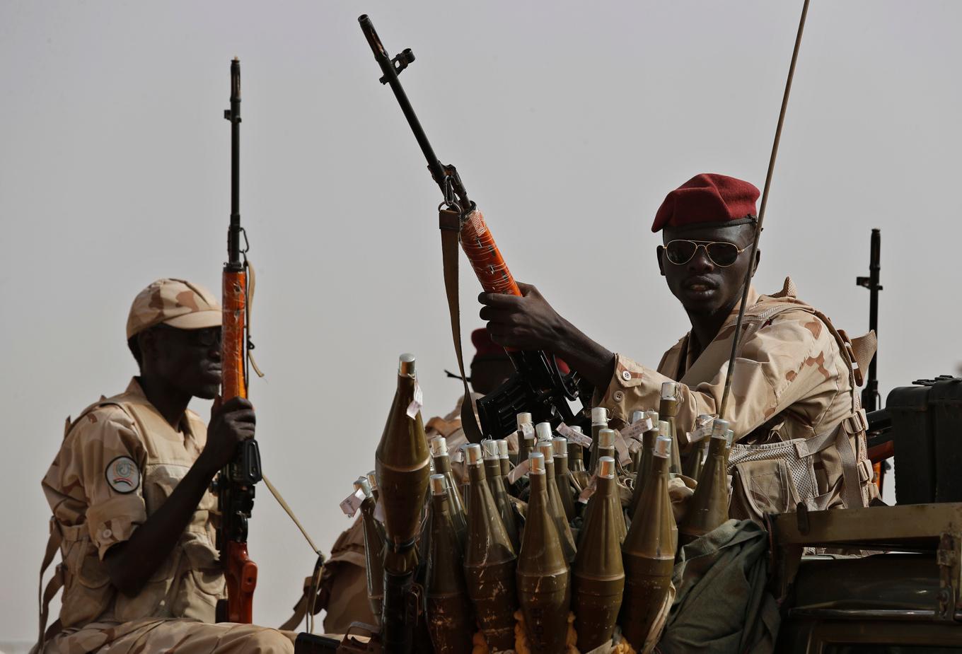 RSF-soldater på en bild från ett tidigare tillfälle. Foto: Hussein Malla/AP/TT