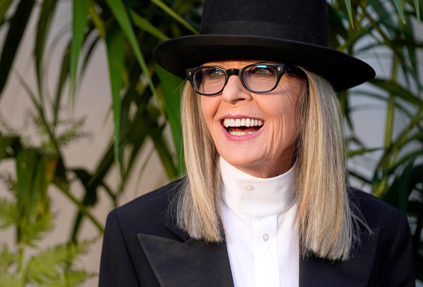 Diane Keaton hyllas av sina skådespelarkollegor. Bild från 2022. Foto: Chris Pizzello/AP/TT