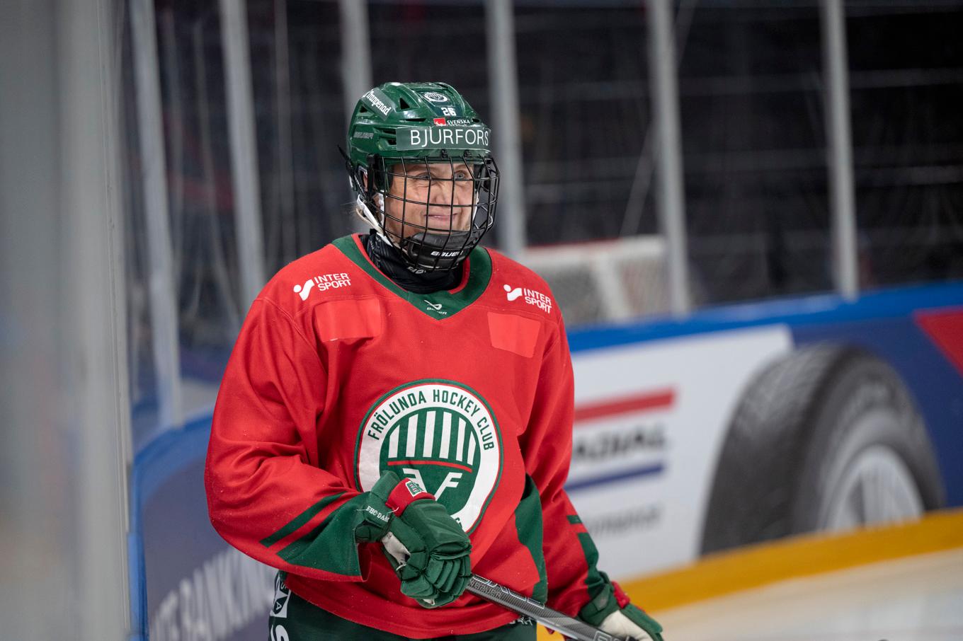 Frölundas Hanna OIsson var med i 3–1-segern mot Luleå men förblev mål- och poänglös. Arkivbild. Foto: Björn Larsson Rosvall/TT