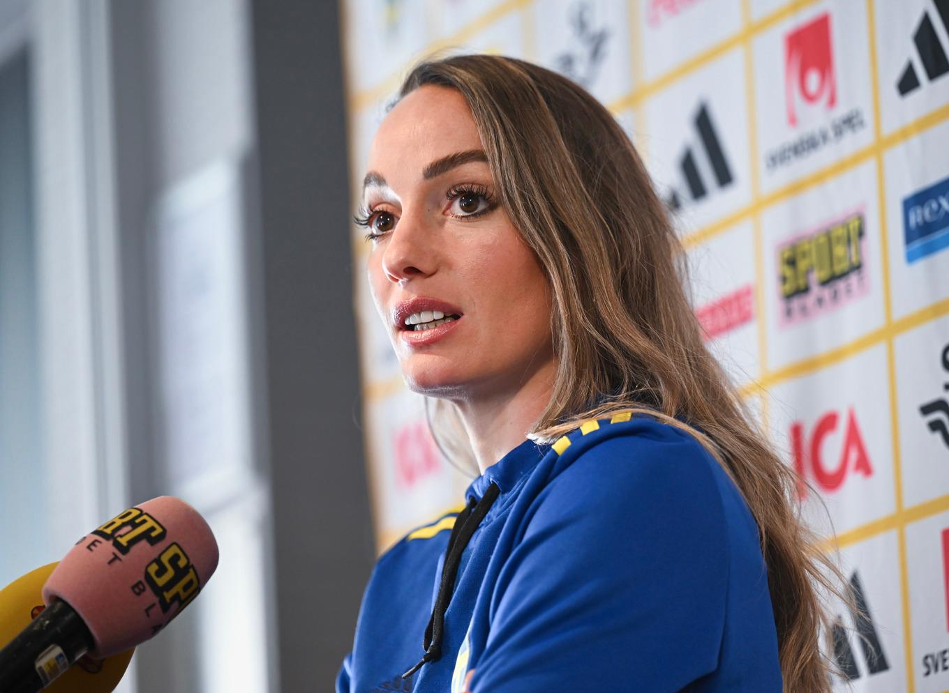 Det är oklart om Kosovare Asllani är med i Nations League-truppen som presenteras på onsdag. Arkivbild. Foto: Jonas Ekströmer / TT