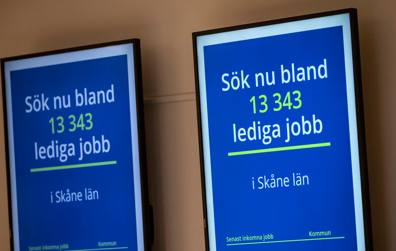 Det finns tusentals lediga jobb, även om siffrorna på bilden är gamla. Arkivbild. Foto: Johan Nilsson/TT