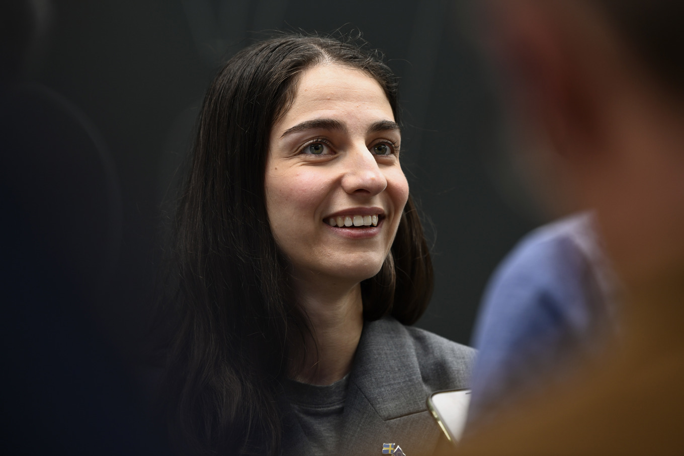 Romina Pourmokhtari (L) meddelade nyheten på Instagram. Foto: Lars Schröder/TT