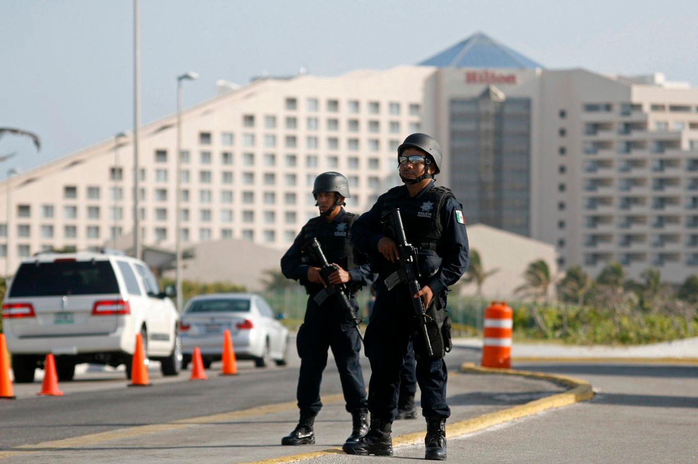 Federal polis i Cancún, Mexiko. Arkivbild. Foto: Israel Leal/AP/TT