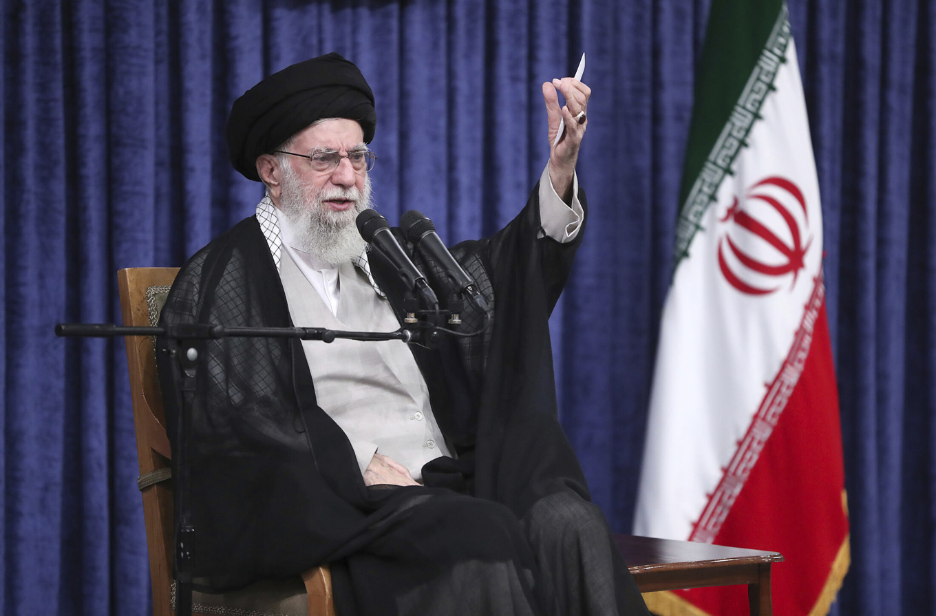 Irans ledare ayatolla Ali Khamenei. Arkivbild. Foto: Kansliet för Irans andlige ledare via AP/TT