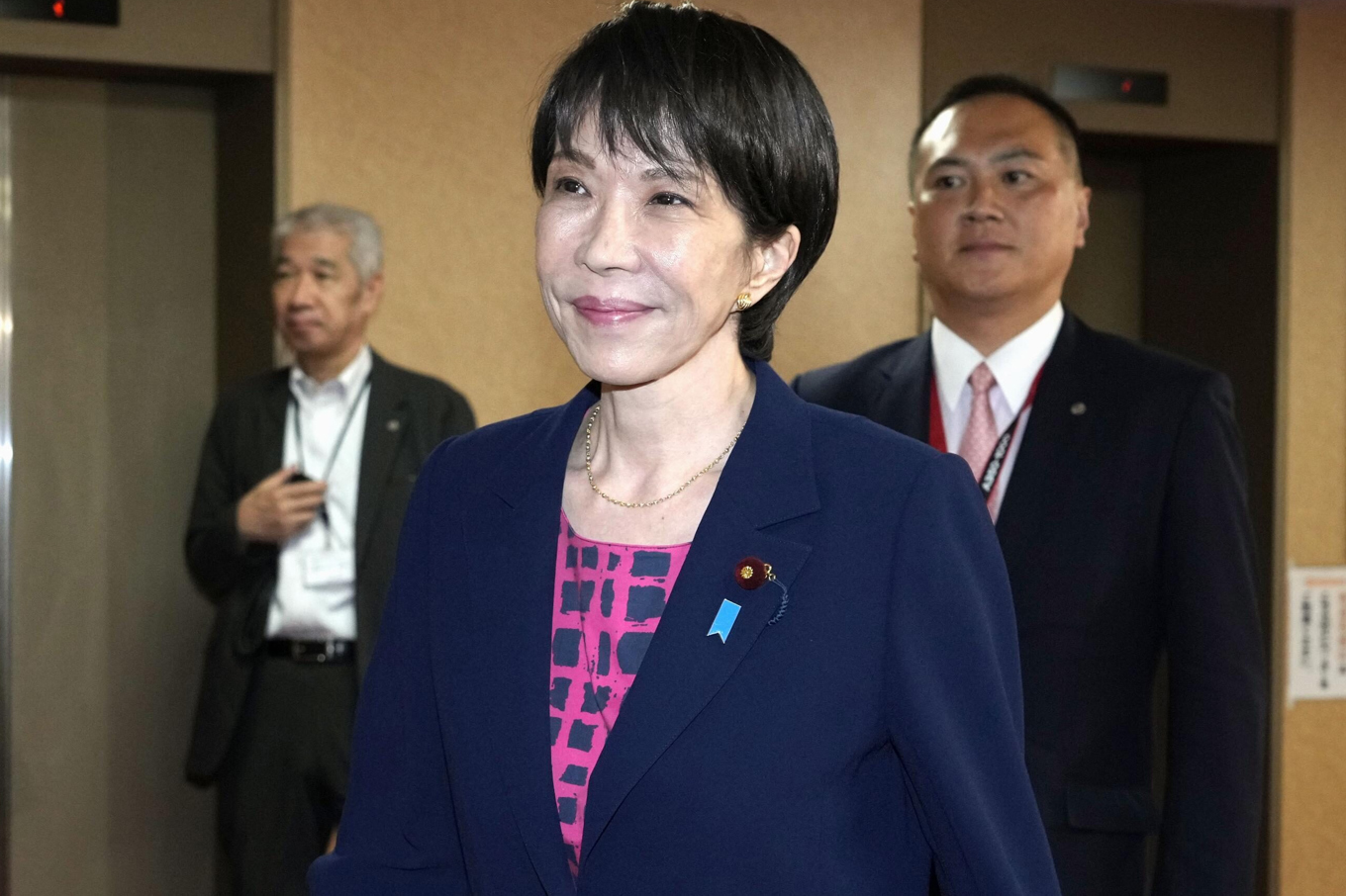 Liberaldemokratiska partiets nya ledare Sanae Takaichi väntas bli Japans första kvinnliga premiärminister. Bild från i förra veckan. Foto: Keisuke Hosojima/AP/TT