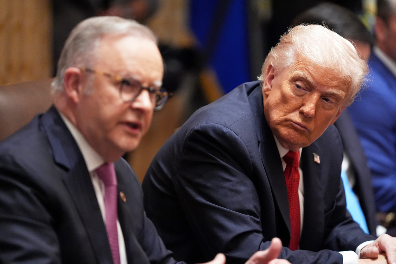Albanese och Trump i Vita huset. Foto: Evan Vucci/AP/TT