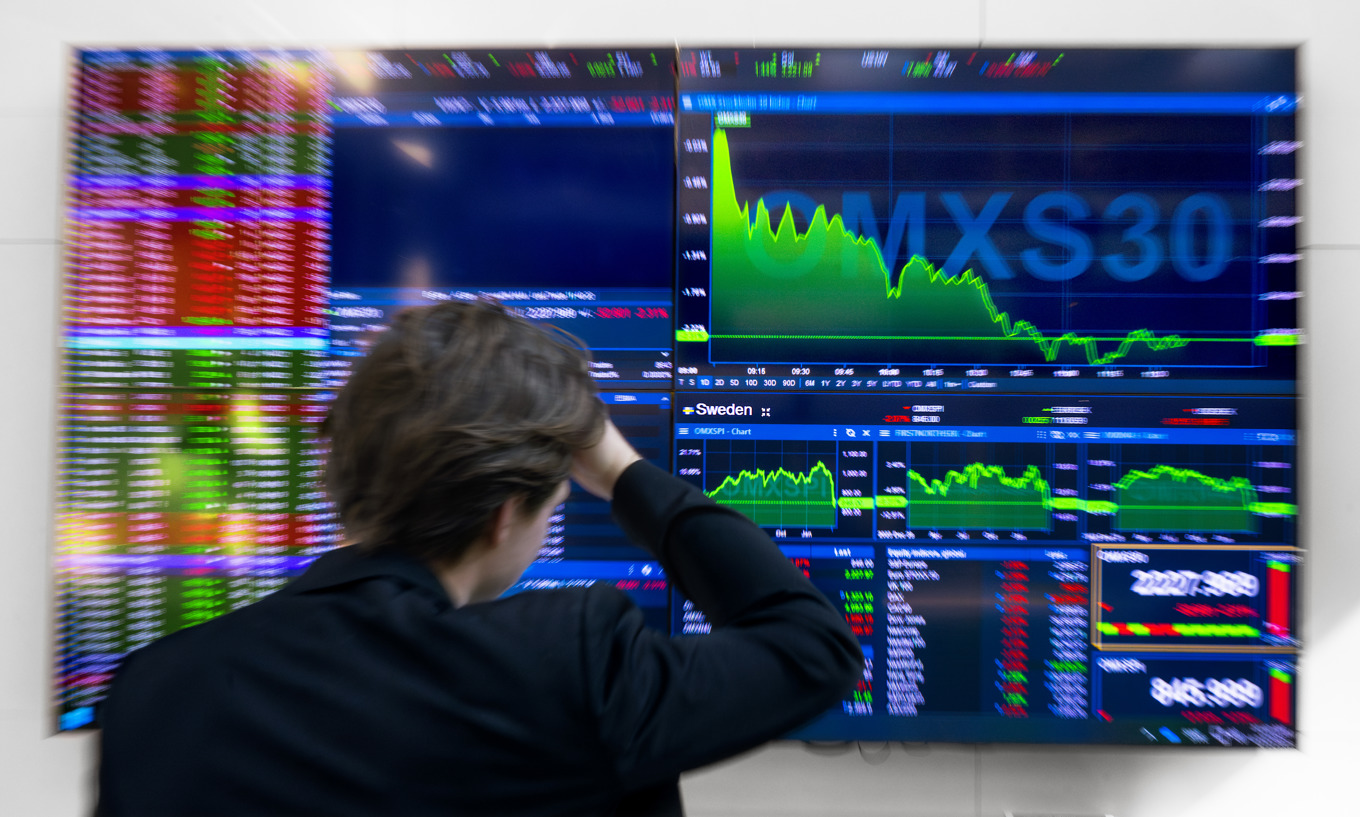 Stockholmsbörsen backade 0,5 procent. Arkivbild. Foto: Claudio Bresciani/TT