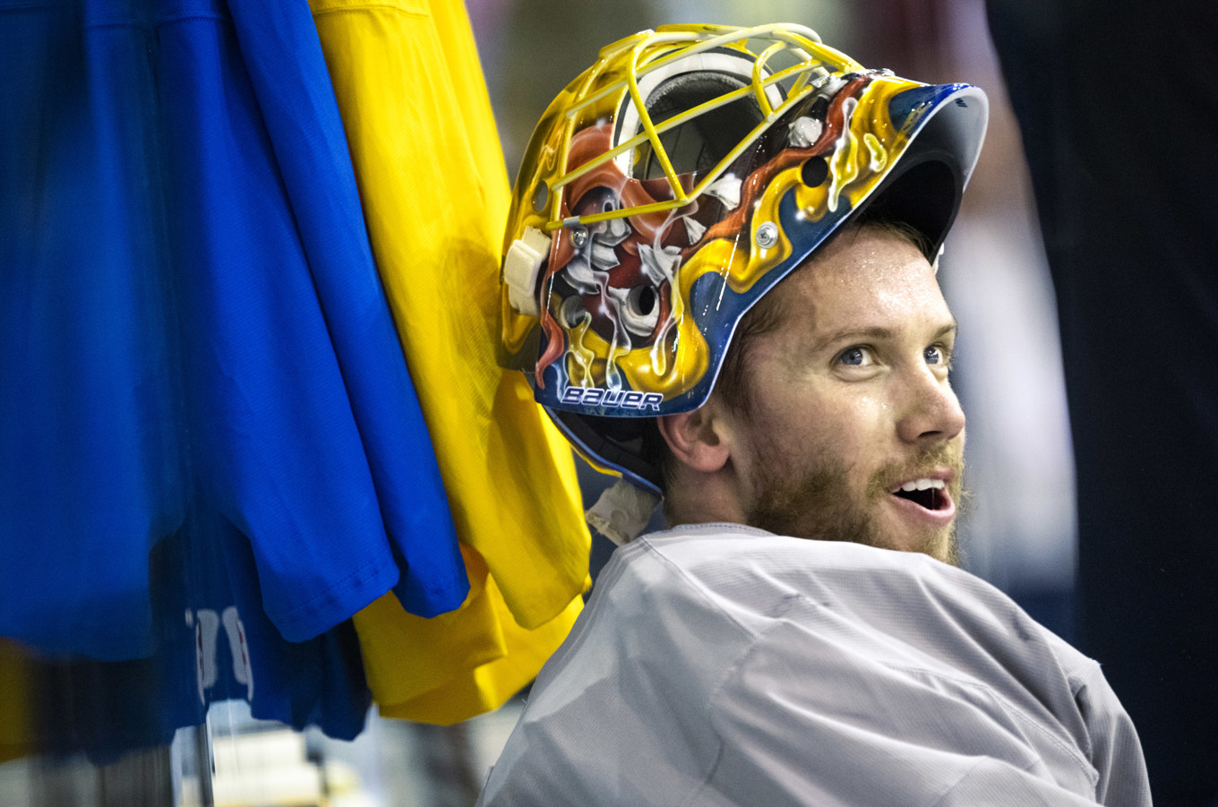 Jacob Markström blir kvar i NHL. Arkivbild. Foto: Claudio Bresciani/TT