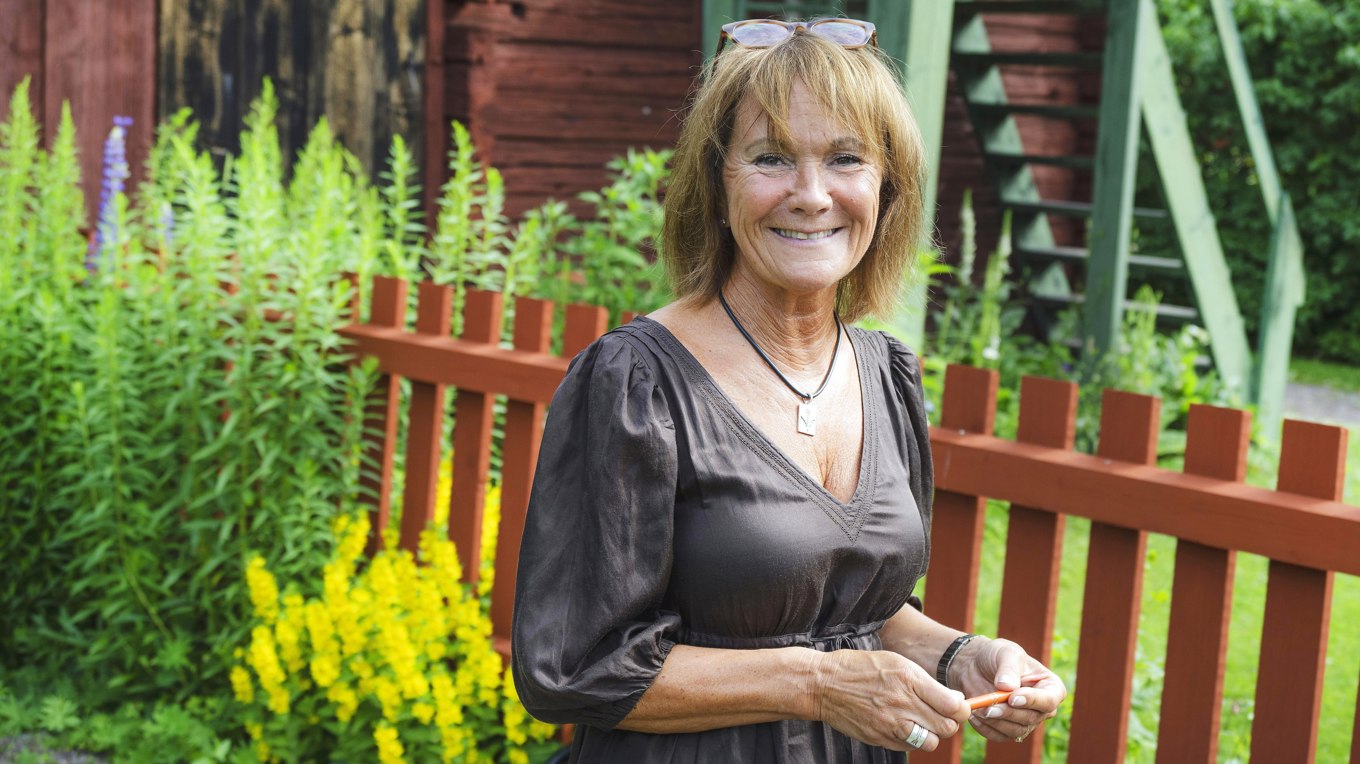 Chia Jonsson, chef för Carl Larsson-gården, arbetar tillsammans med medarbetare och släktförening för att tillgängliggöra arvet efter konstnärerna Carl och Karin Larsson. Foto: Ulf Palm