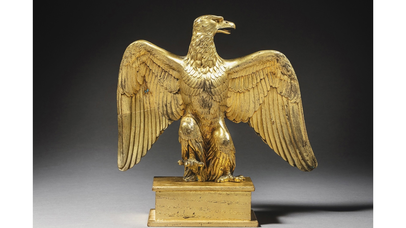 En förgylld bronsörn från Napoleons kejsartid, tidigt 1800-tal. Foto: Sotheby´s