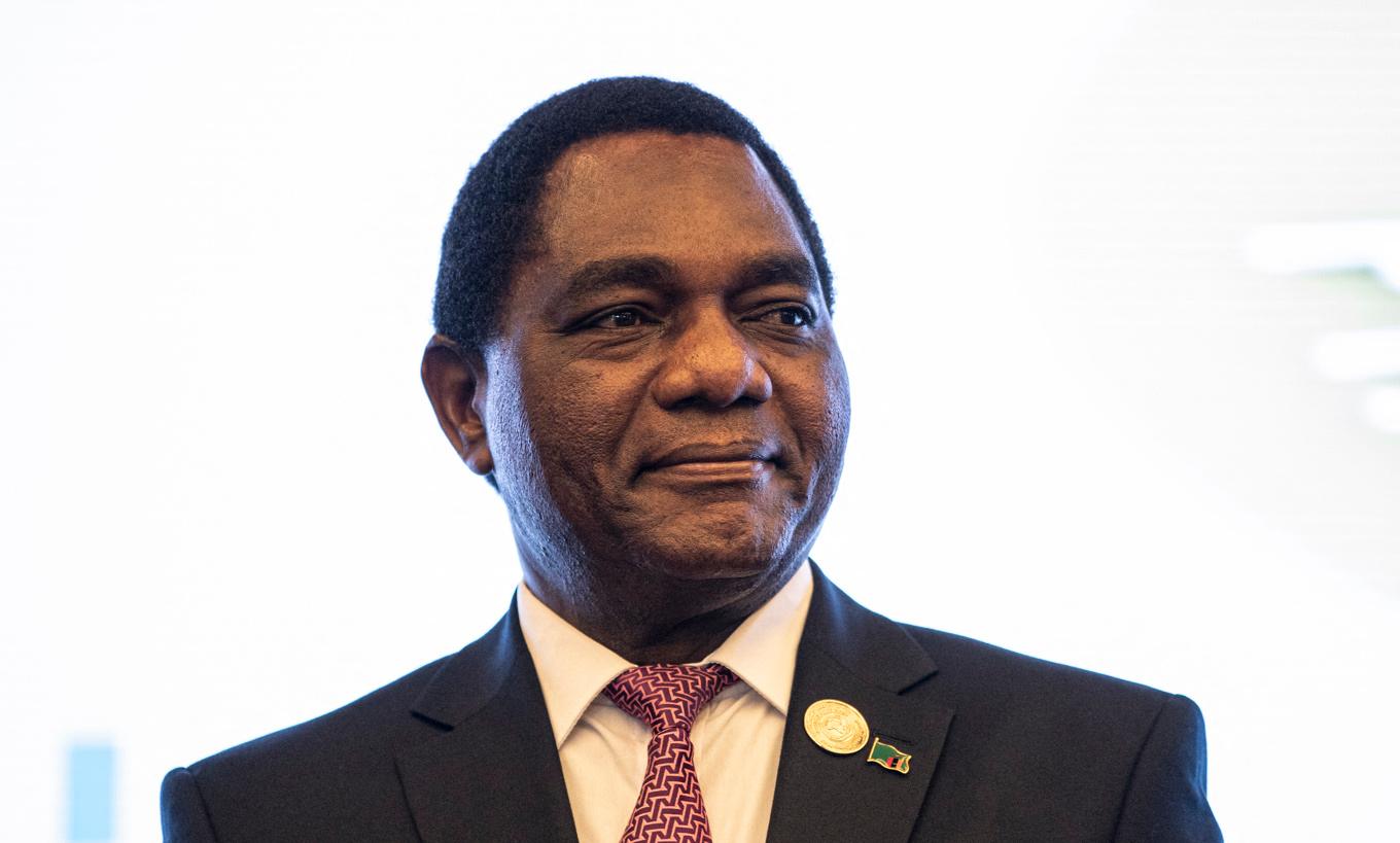 Zambias president Hakainde Hichilema. Foto: Amanuel Sileshi/AFP via Getty Images