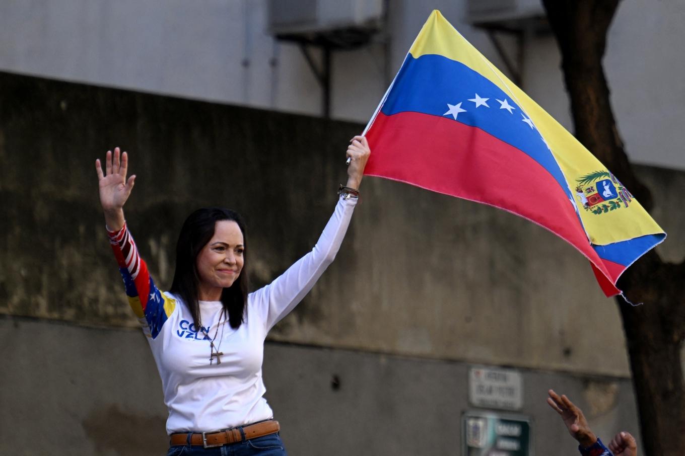 Fredspristagaren María Corina Machado har ännu inte krönt sin kamp med några tydliga framgångar för Venezuelas folk. Foto: Juan Barreto/AFP via Getty Images