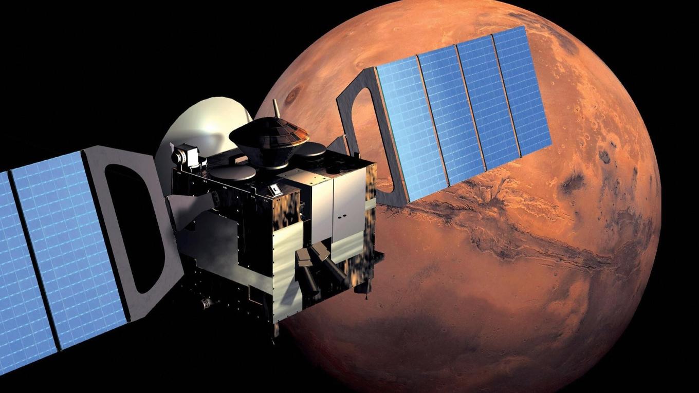 Mars är rödaktig på grund av hög järnhalt. Foto: Medialab/AFP/Getty