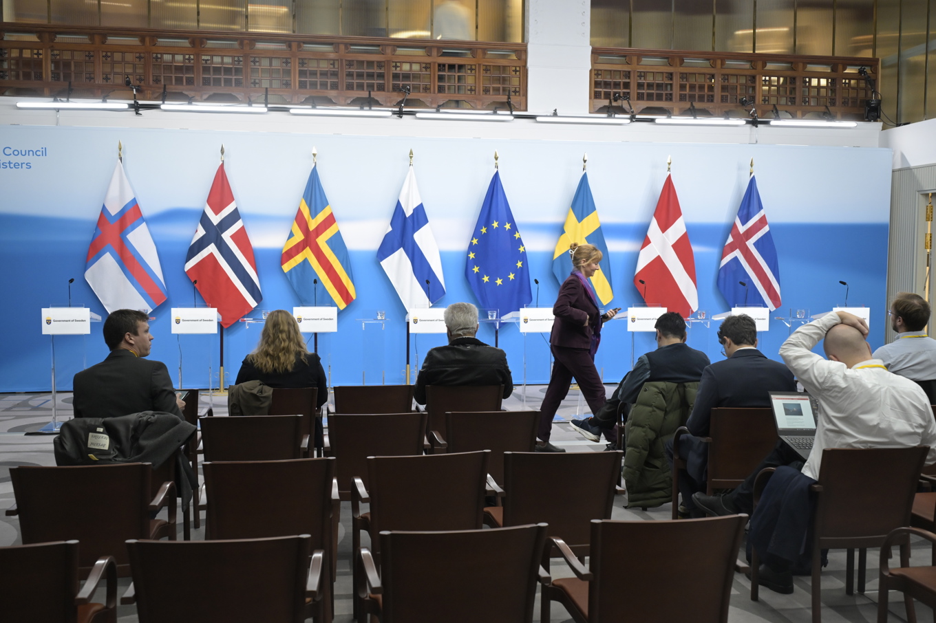 Från Nordiska rådets möte i Stockholm den 28 oktober. Foto: Roger Sahlström