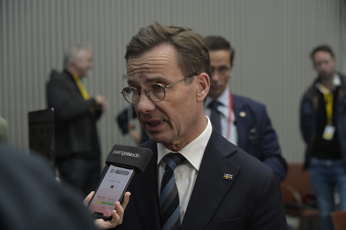 Statsminister Ulf Kristersson (M) under Nordiska rådets möte i Stockholm. Foto: Roger Sahlström