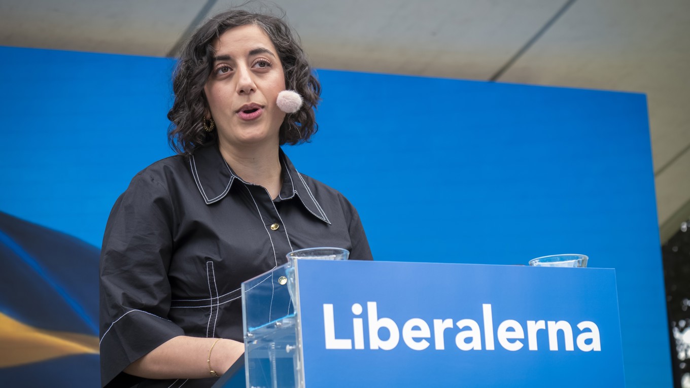 Simona Mohamsson, partiledare för Liberalerna. Foto: Bilbo Lantto