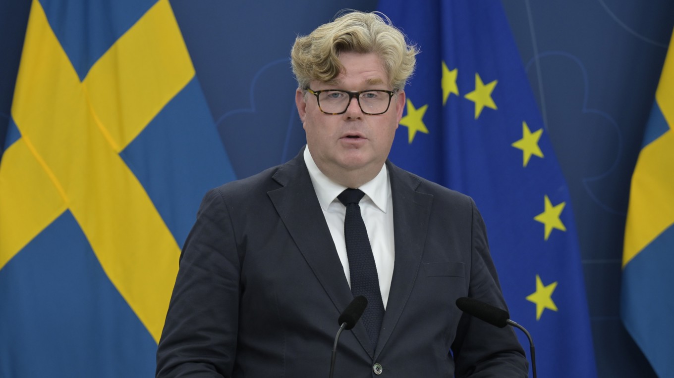 Justitieminister Gunnar Strömmer (M). Foto: Roger Sahlström