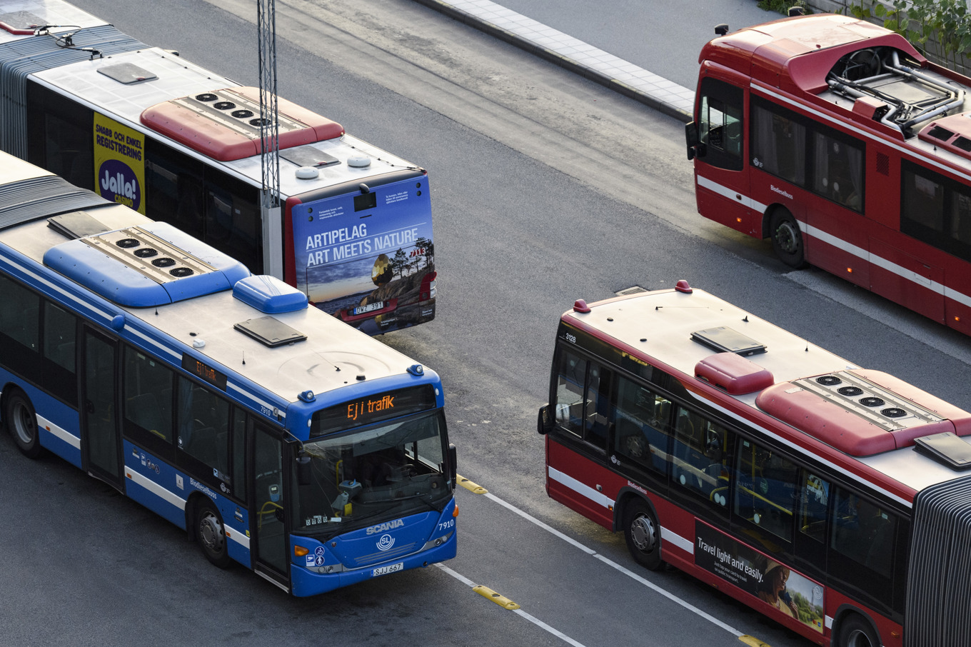 Busstrafiken i centrala Stockholm blir rejält påverkad lördagar framöver. Arkivbild. Foto: Oscar Olsson/TT