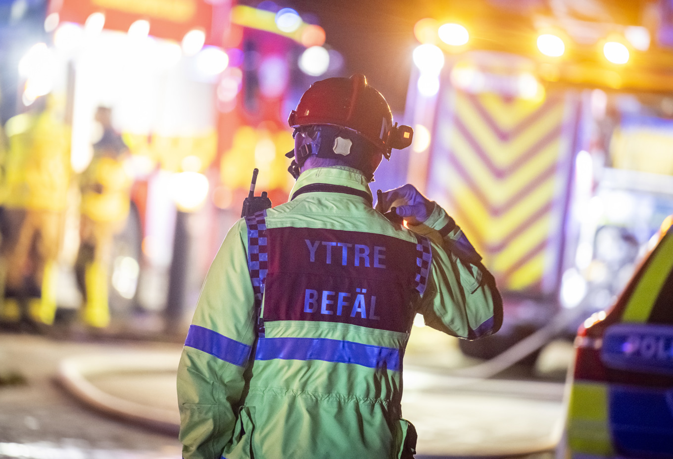 En villa i Bomhus brinner. Arkivbild. Foto: Johan Nilsson / TT