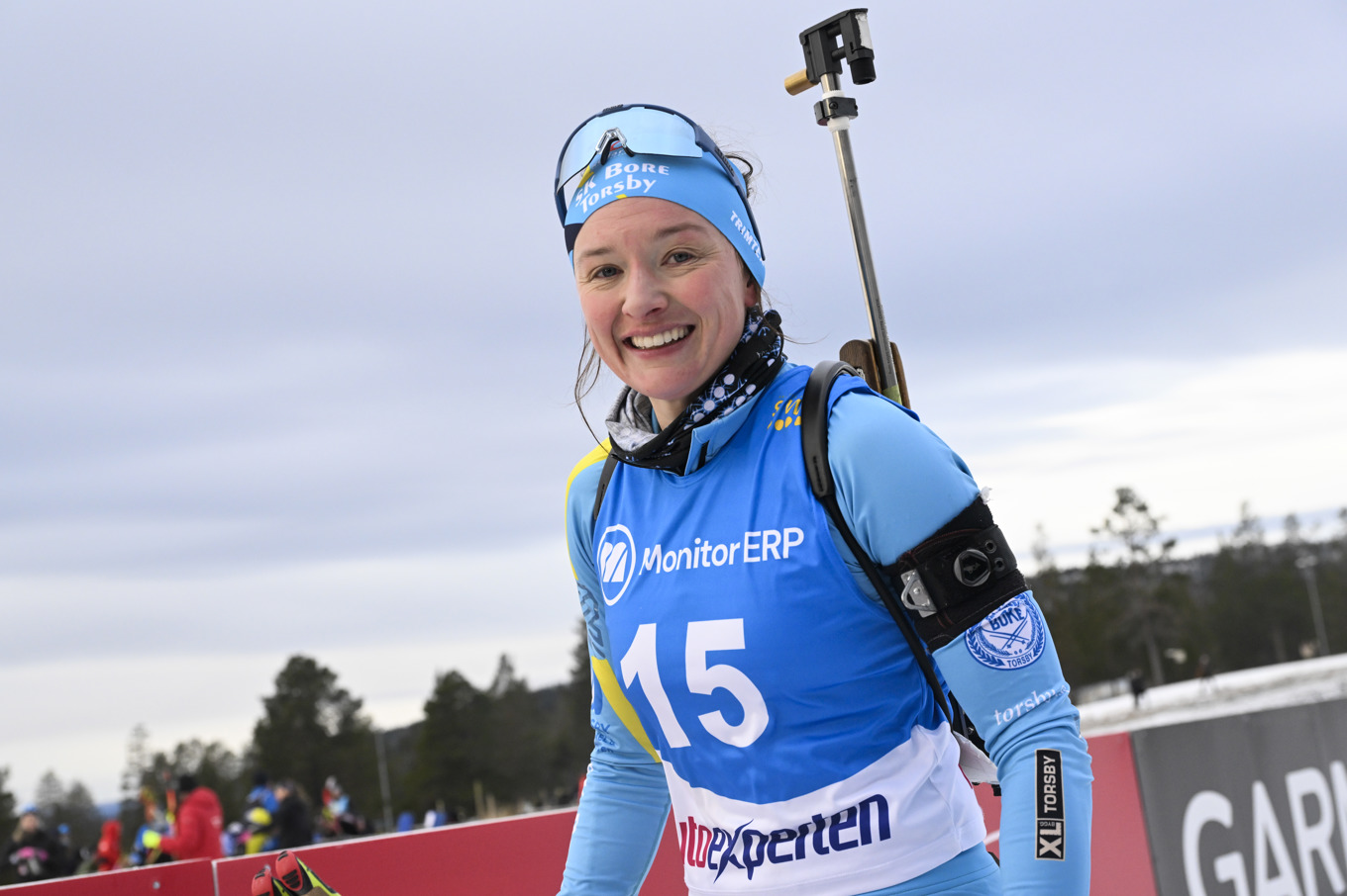 Linn Gestblom i Sverigepremiären i Idre förra helgen. Foto: Nisse Schmidt/TT