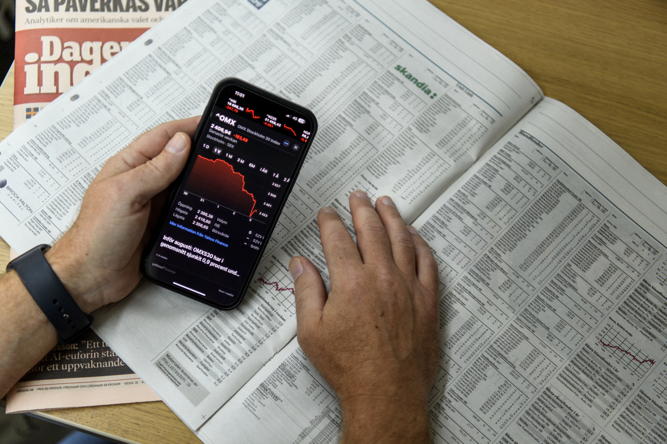 Svenska hushålls nettoförmögenhet var under tredje kvartalet rekordstort. Arkivbild. Foto: Oscar Olsson/TT