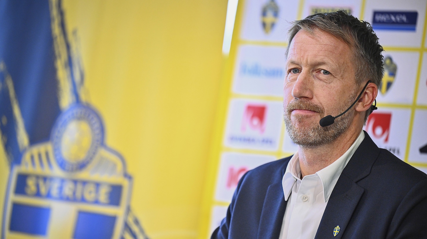 Graham Potter gör sina första matcher som svenska landslagets ledare i dagarna, men det är i mars 2026 det verkligen gäller för Sverige i playoff-slutspelet. Foto: Pontus Lundahl/TT