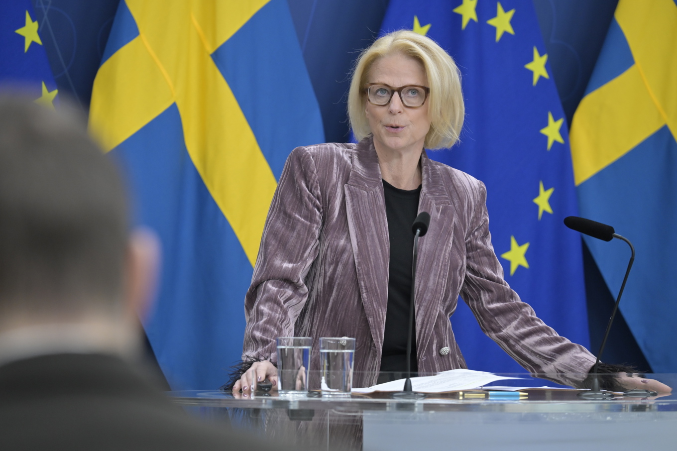 Elisabeth Svantesson (M), finansminister. Foto: Roger Sahlström.