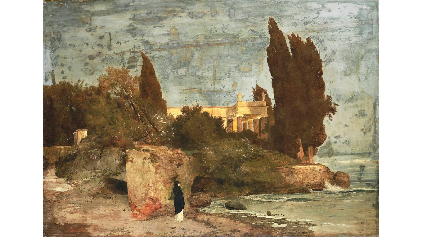 ”Att leva är att lida, att överleva är att finna någon mening i lidandet”, skriver Nietzsche. Målning av Arnold Böcklin (1827–1901). Foto: Public Domain