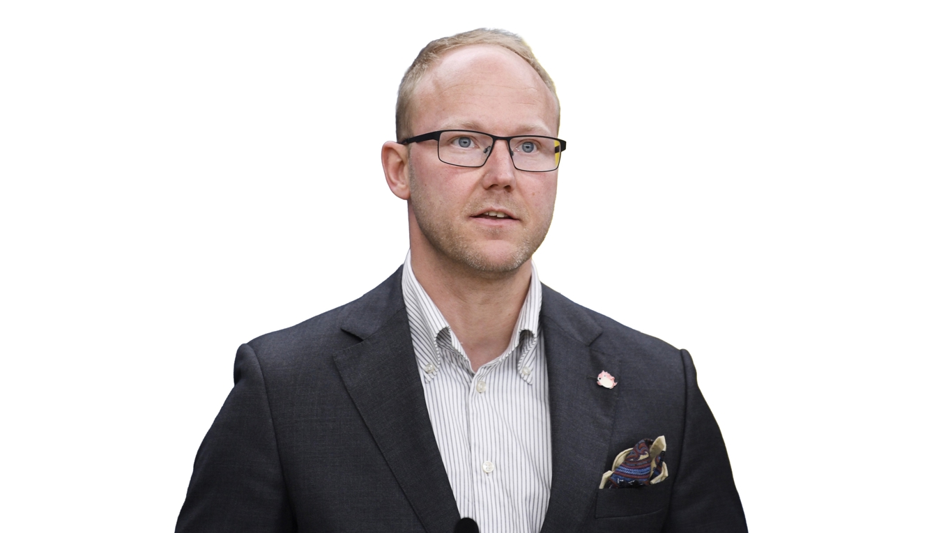 Ludvig Aspling (SD) menar att motståndet många gånger grundar 
sig i okunskap. Foto: Viktoria Bank/TT