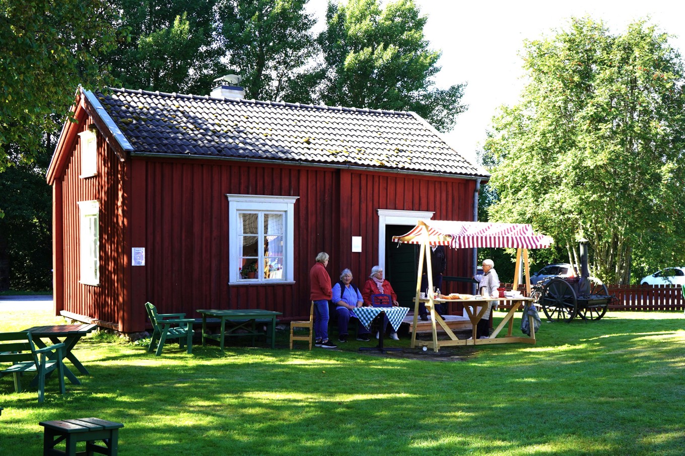 Hembygdsföreningen Umbygda anordnar braskvällar, stickkafé, utflykter och Soldattorpens dag. Foto: Eva Sagerfors