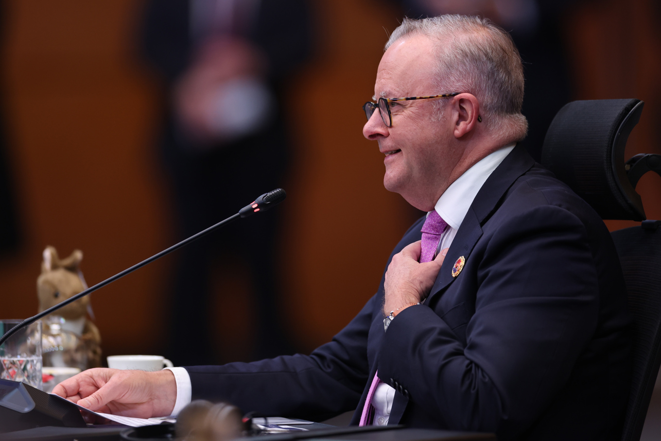 Australiens premiärminister Anthony Albanese, på bild från i oktober. Foto: Chalinee Thirasupa/AP/TT