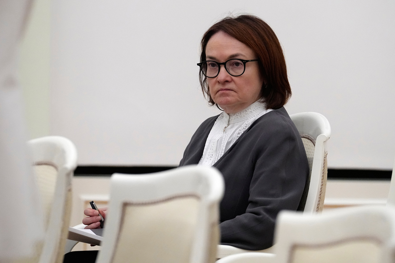 Rysslands centralbankschef Elvira Nabiullina. Arkivbild. Foto: Alexander Zemlianichenko/poolfoto via AP/TT