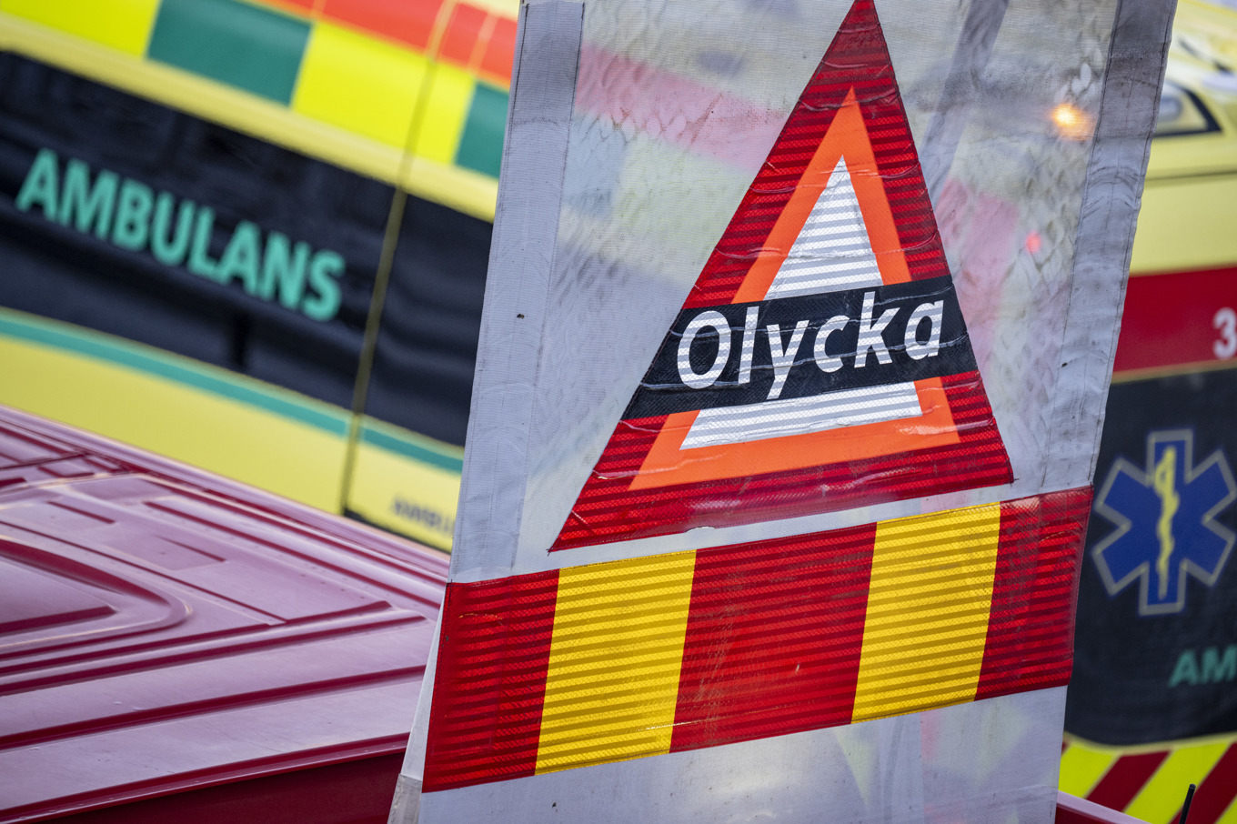 Fem personer fick föras till sjukhus. Arkivbild. Foto: Johan Nilsson/TT