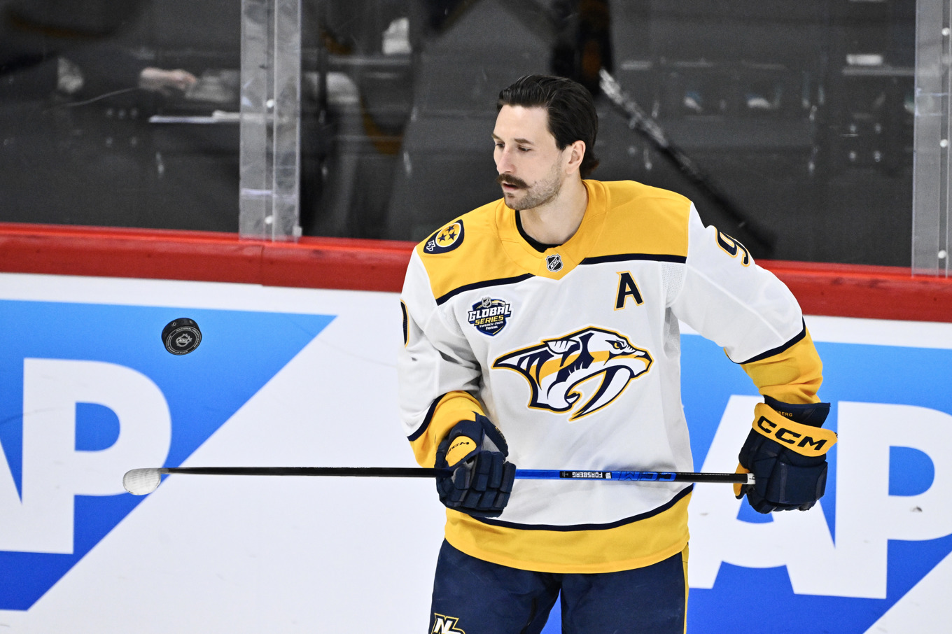 Nashvilles Filip Forsberg. Arkivbild. Foto: Claudio Bresciani/TT