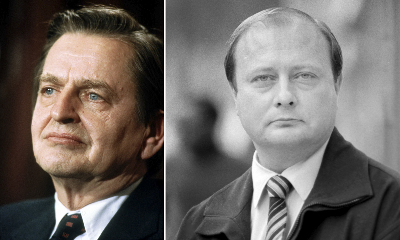 Statsminister Olof Palme till vänster och Stig Engström till höger. Foto: Bjørn Sigurdsøn och Dan Hansson /SvD/TT