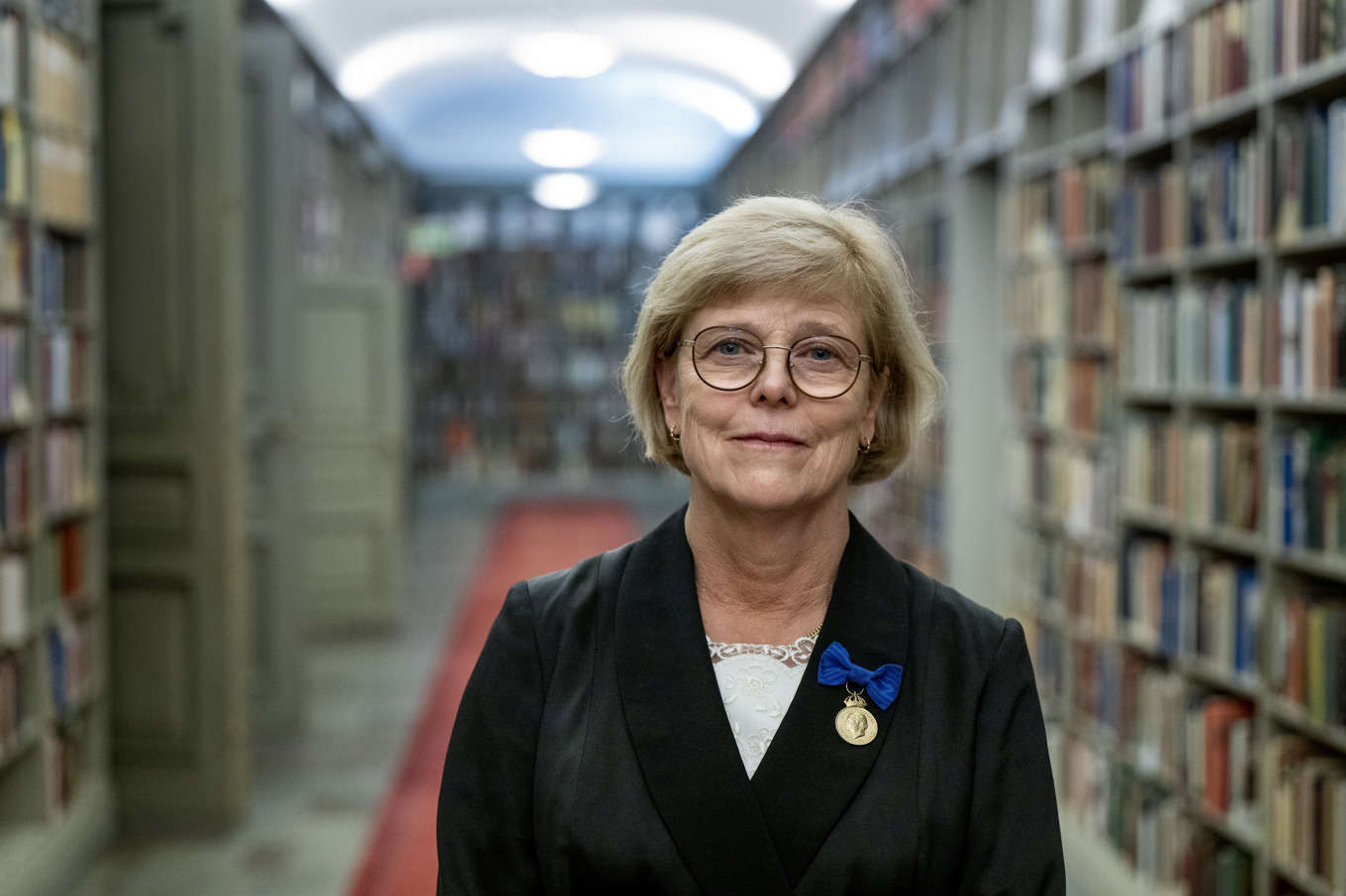 Ledamoten Ingrid Carlberg tar över som ständig sekreterare i Svenska Akademien. Foto: Christine Olsson/TT