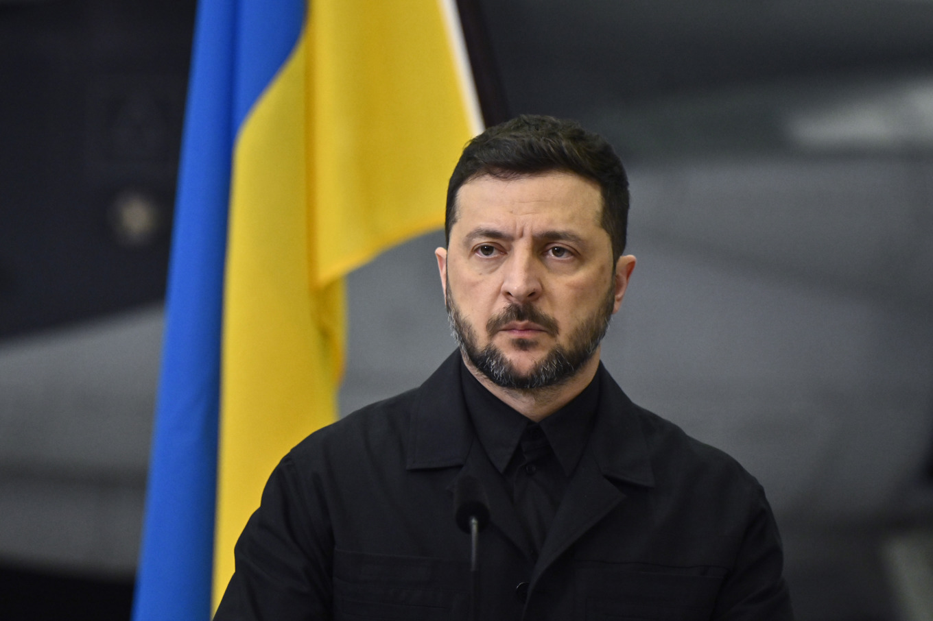 Ukrainas president Volodymyr Zelenskyj skriver att Rysslands mål är att fortsätta bomba Ukraina under julen. Arkivbild. Foto: Christine Olsson/TT