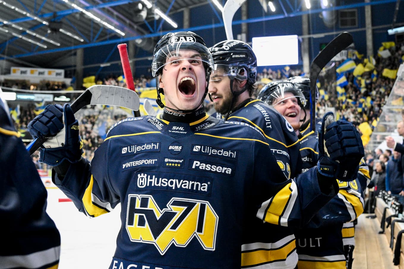 Hugo Fransson blev matchhjälte för HV71 borta mot Luleå. Arkivbild. Foto: Mikael Fritzon/TT