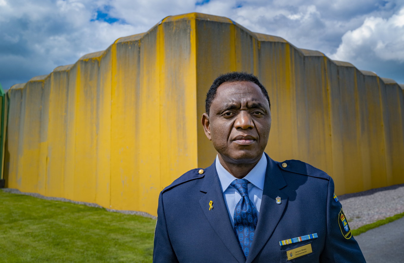 Jacques Mwepu, chef på Kumlaanstalten utanför Kumla i Närke. Foto: Staffan Löwstedt/SvD/TT