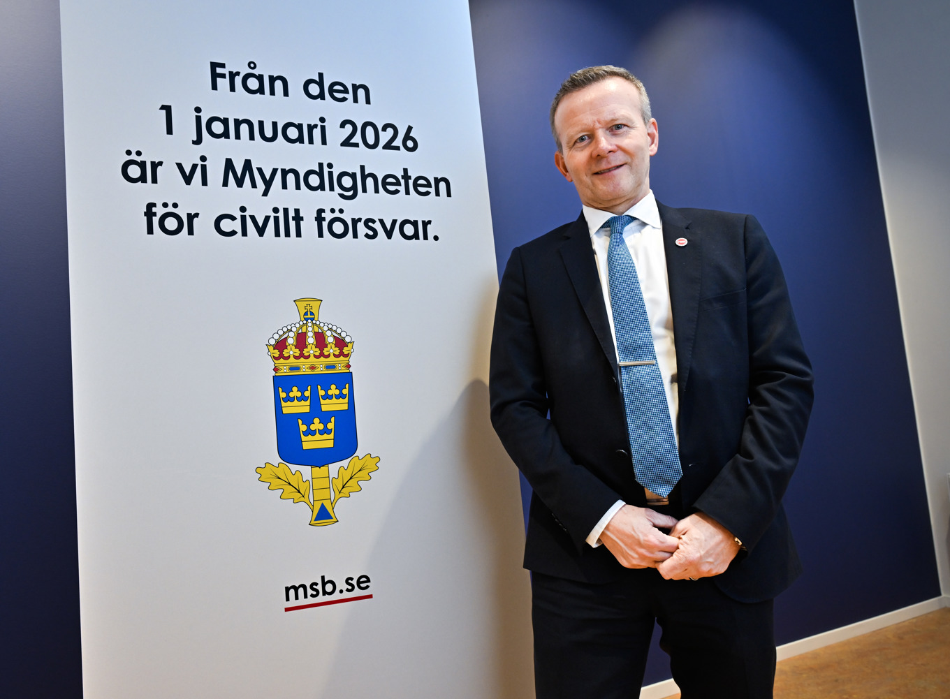 Mikael Frisell är generaldirektör för det som från och med den 1 januari heter Myndigheten för civilt försvar (tidigare Myndigheten för samhällsskydd och beredskap, MSB). Arkivbild. Foto: Jonas Ekströmer/TT