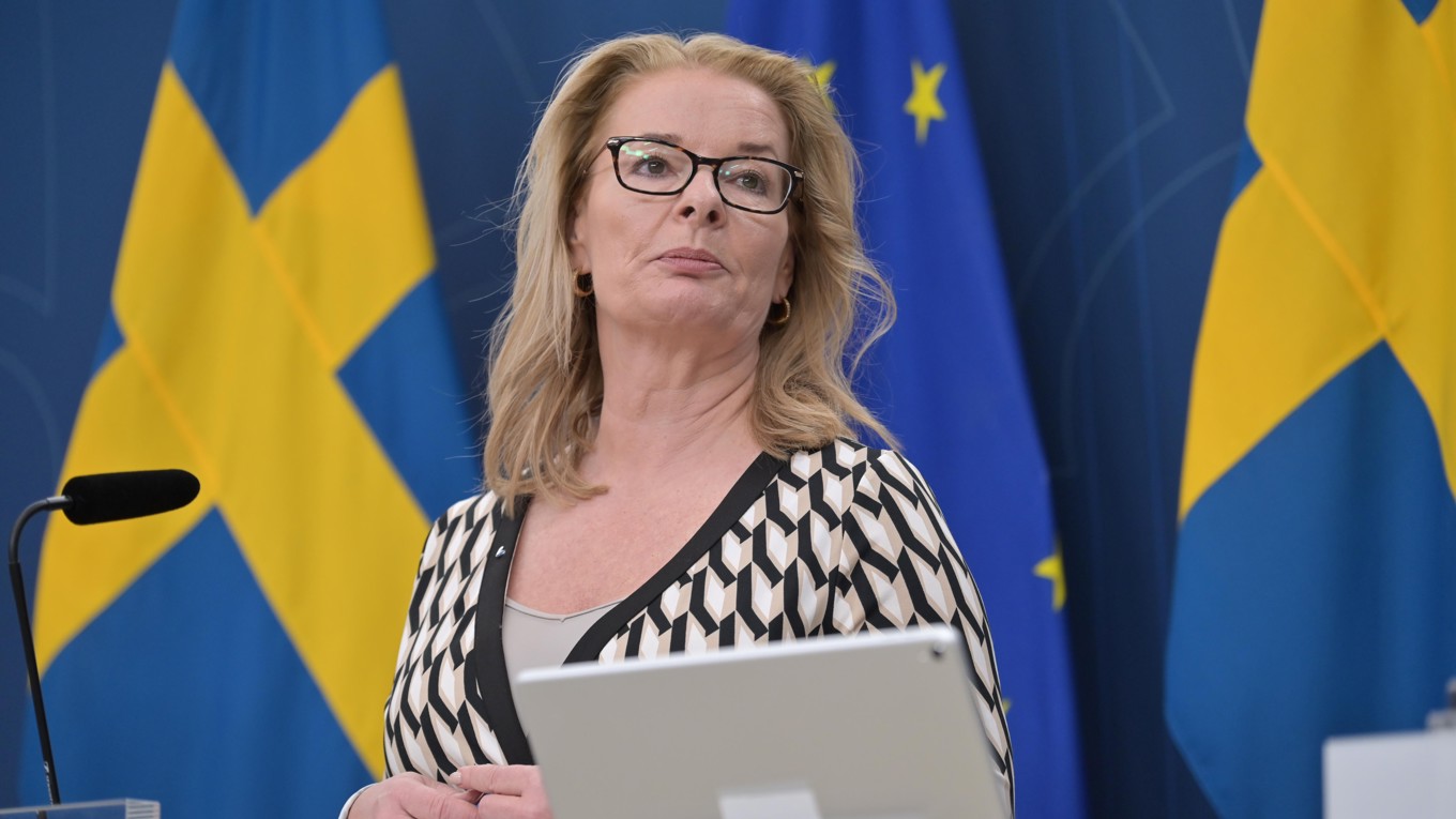 Gymnasie-, högskole- och forskningsminister Lotta Edholm (L). Foto: Roger Sahlström