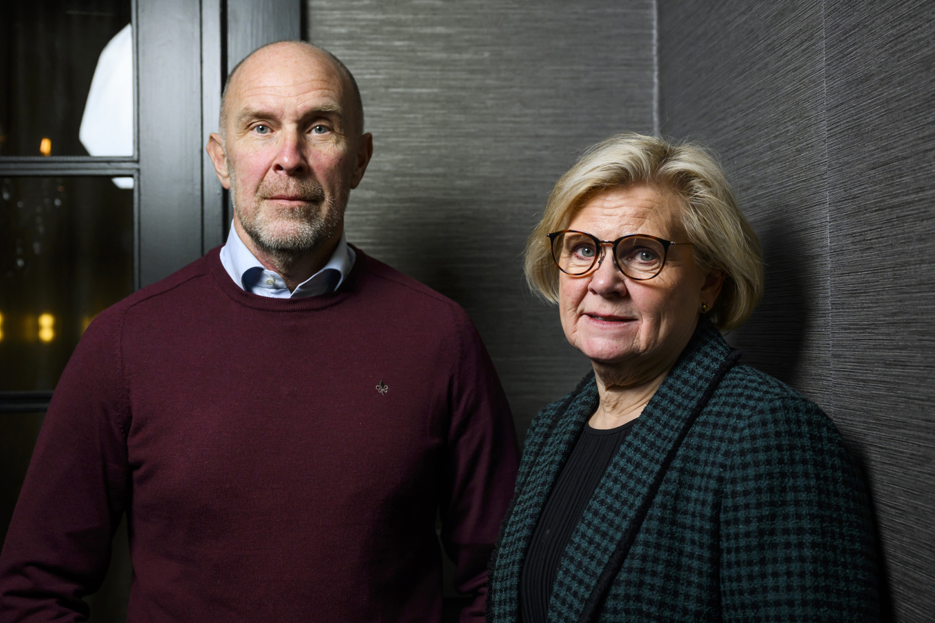 Stefan Hector, biträdande rikspolischef och Petra Lundh rikspolischef. Foto: Henrik Montgomery/TT