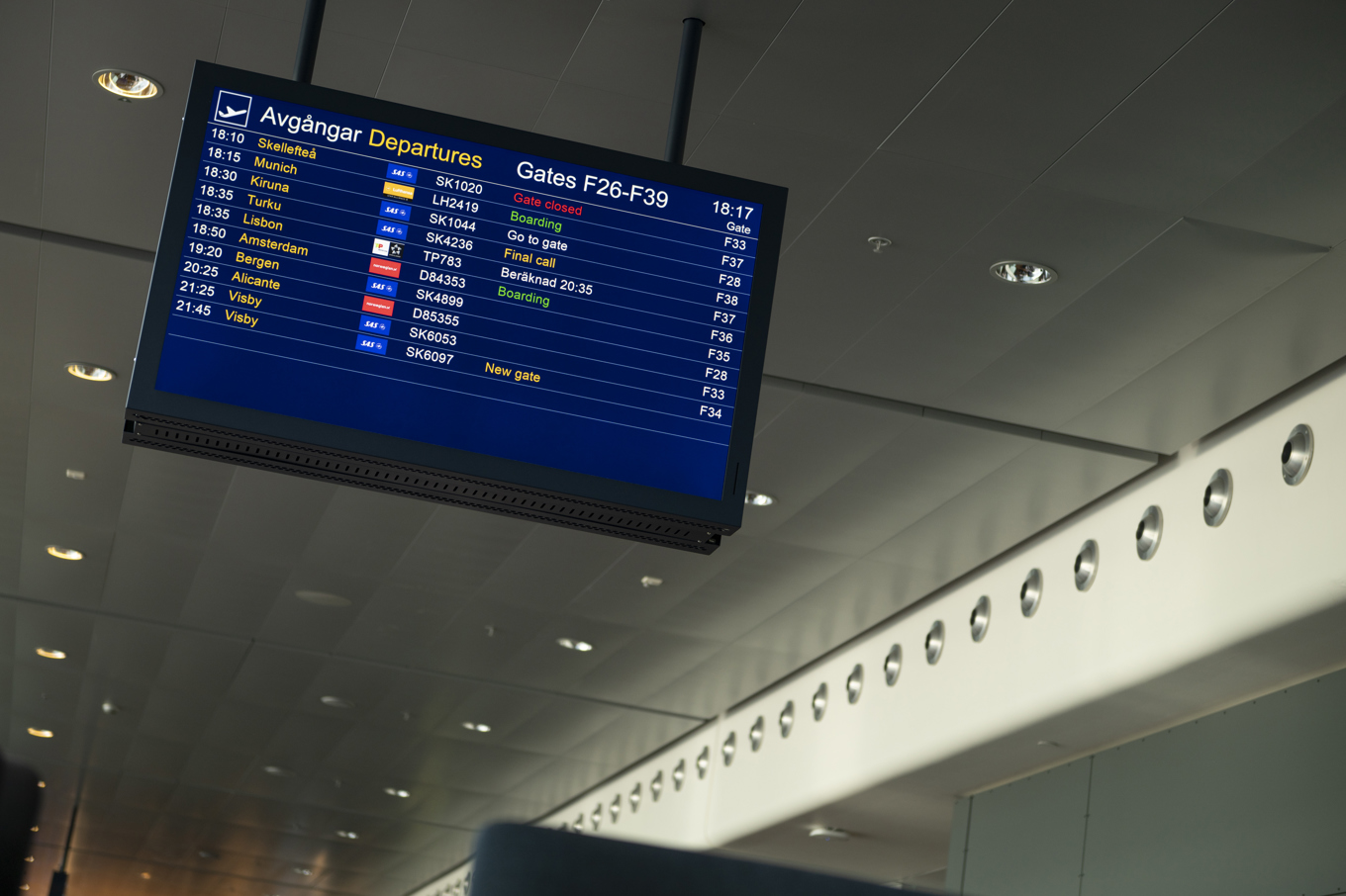 Mannen greps när han landade på Arlanda flygplats på fredagen. Arkivbild. Foto: Oscar Olsson/TT