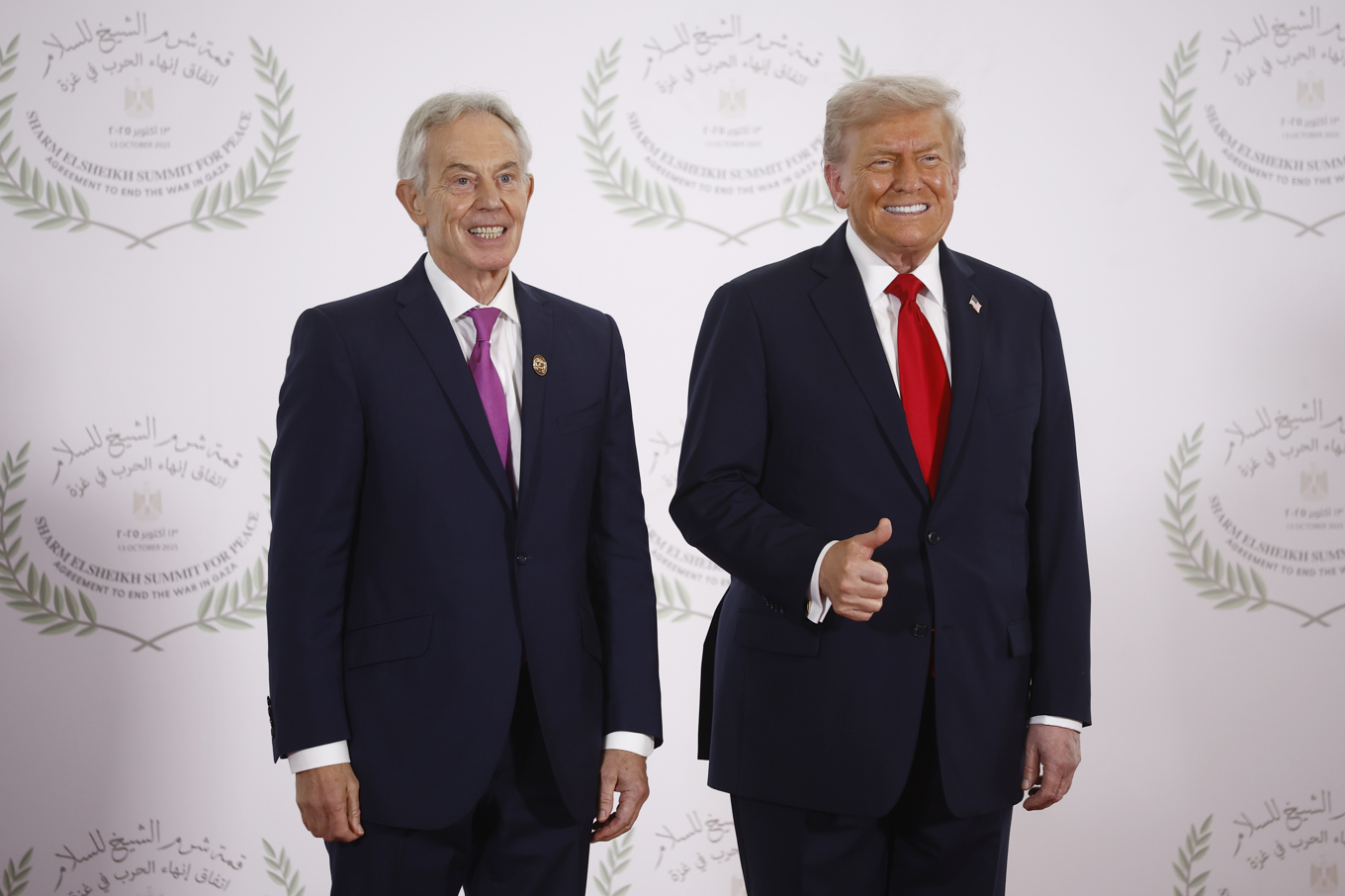 Tony Blair tillsammans med Donald Trump. Arkivbild. Foto: Yoan Valat/AP/TT