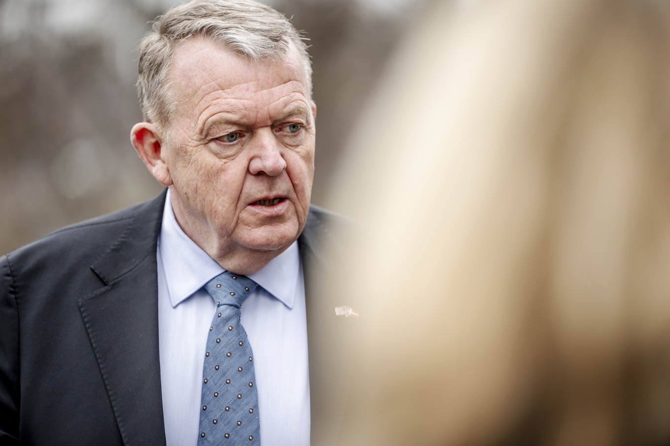 Danmarks utrikesminister Lars Løkke Rasmussen i samband med onsdagens Grönlandsmöte i Washington DC. Foto: Mads Claus Rasmussen/Ritzau Scanpix/TT