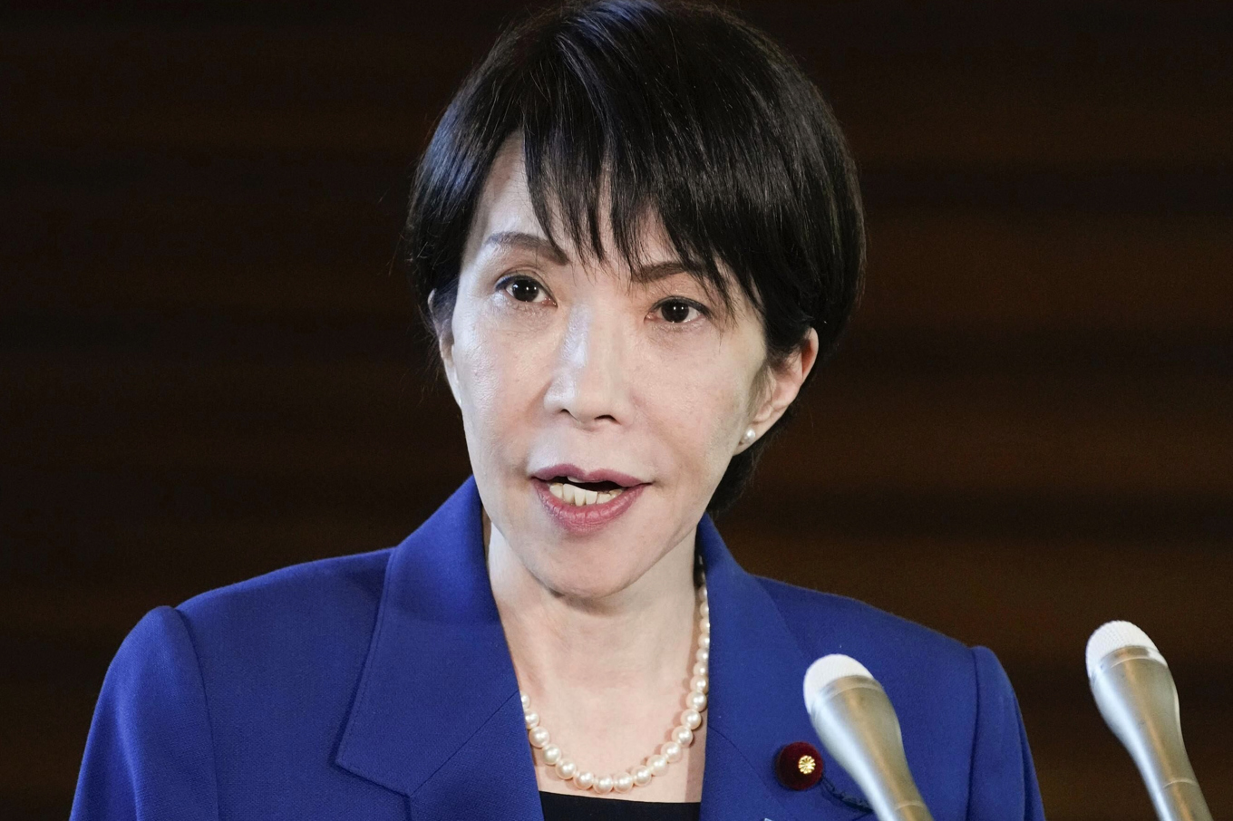 Japans premiärminister Sanae Takaichi. Arkivbild. Foto: Yuki Sato/AP/TT