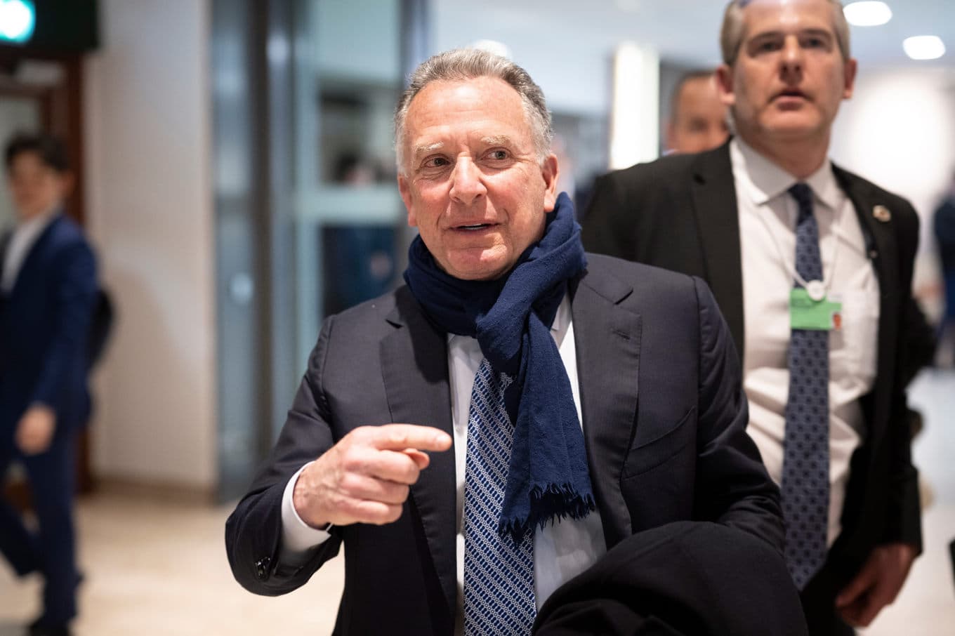 Trump-sändebudet Steve Witkoff i Davos på tisdagen. Foto: Gian Ehrenzeller  /AP/TT