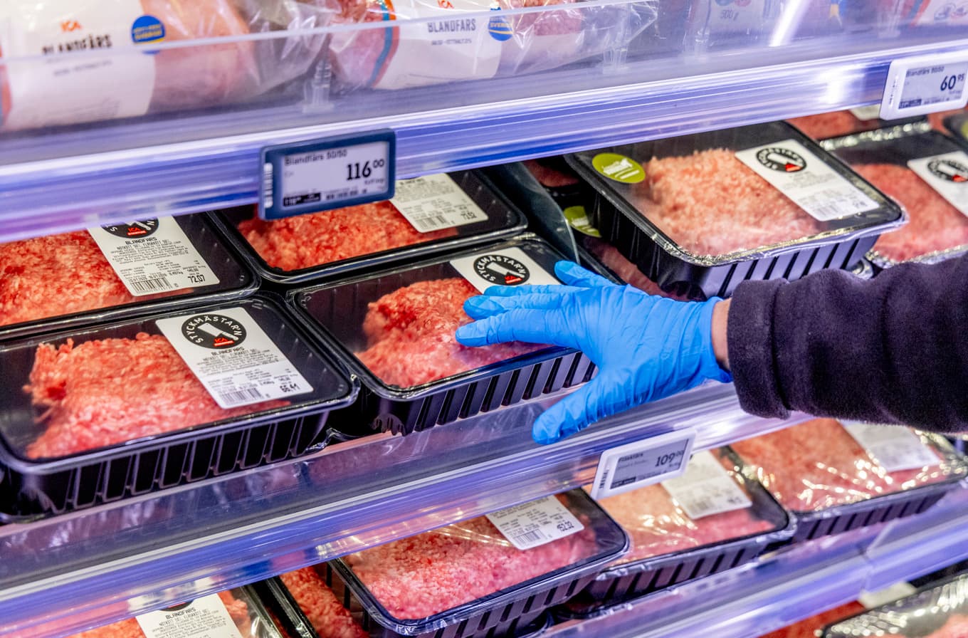 Köttfärsen blir allt dyrare. Foto: Adam Ihse/TT