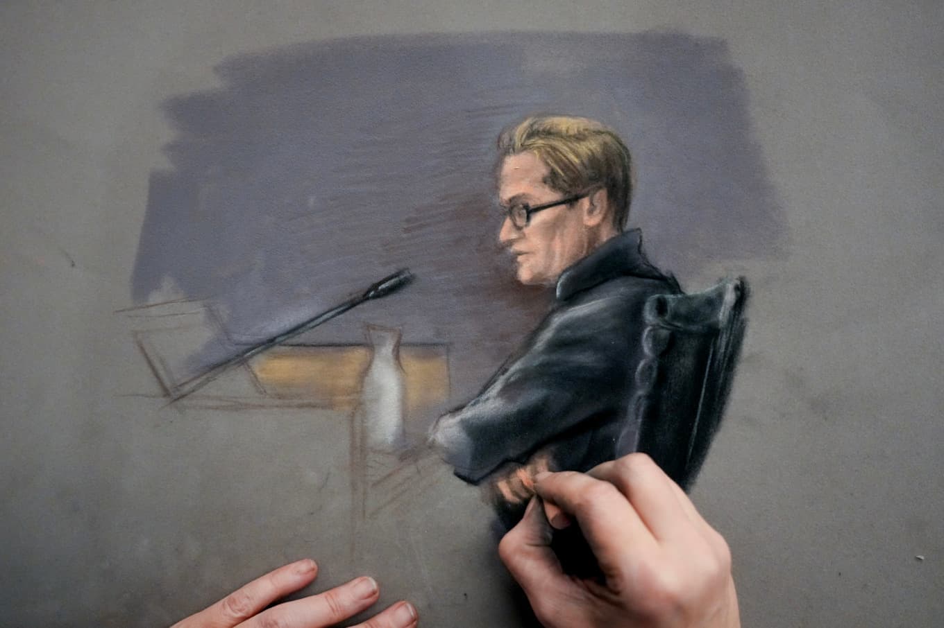 Under rättegångens andra dag hördes Marius Borg Høiby om den våldtäkt han misstänks för på en efterfest 2018. Foto: Ane Hem/NTB/TT