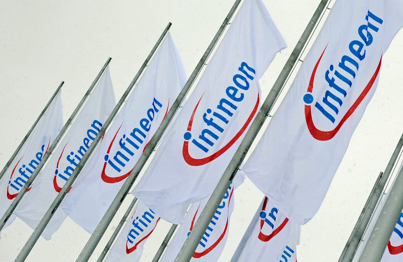 AI-medvind för tyska Infineon Technologies. Arkivbild Foto: Uwe Lein AP/TT